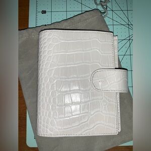 Moterm Pocket Size Cream Croc Rings Planner